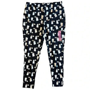 Feeling Festive Halloween Jet Black Ghost Leggings